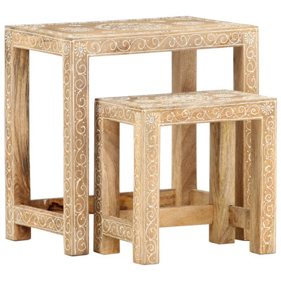 Troutdale 2 - Piece Solid Wood Solid Wood Top Living Room Table Set