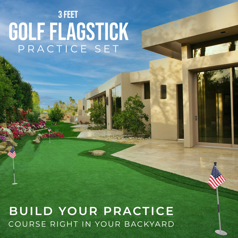 3' Backyard Mini Golf Flagstick USA