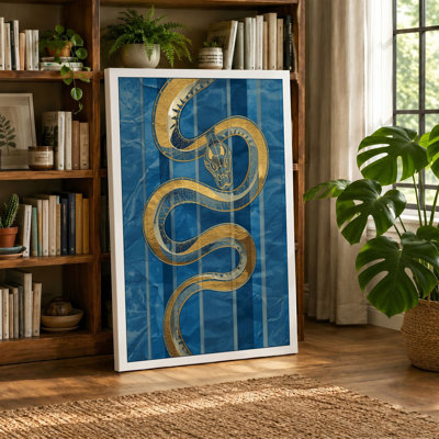 Gilded Serpent Art Deco - Wrapped Canvas