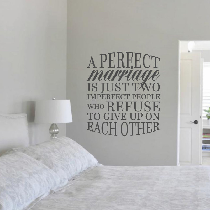 Adhésif décoratif «A Perfect Wedding», Gris foncé