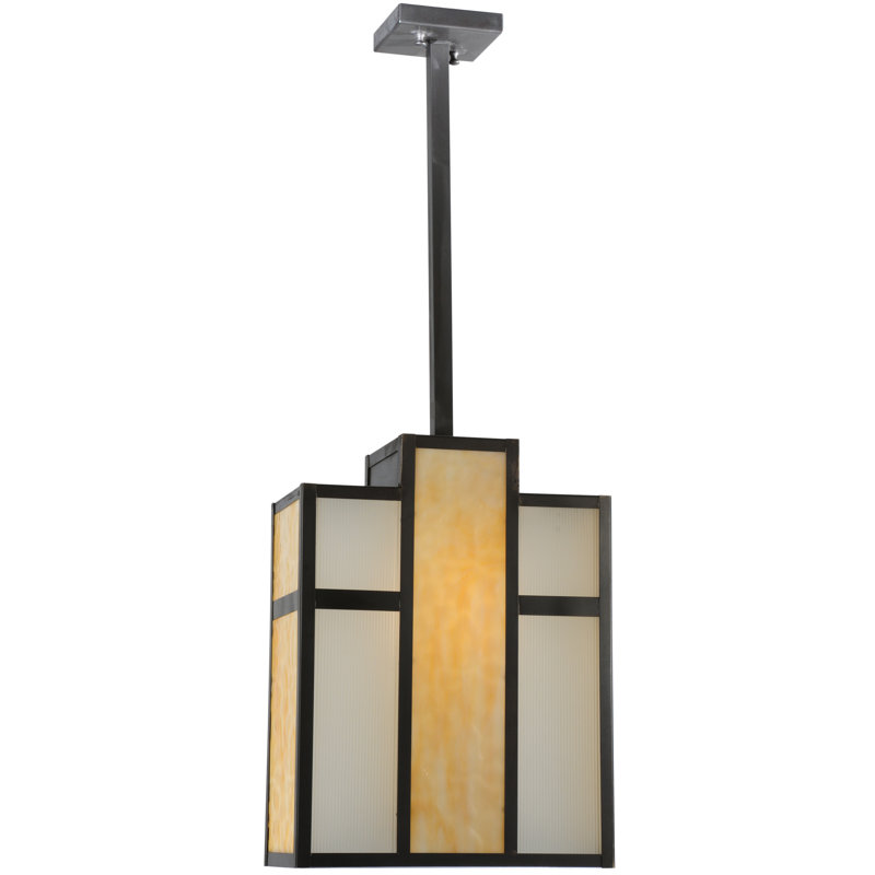Luminaire suspendu carré long rectangulaire 1 lumière Long Cityscape Oblong