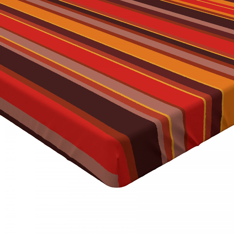Drap-housse rayé, Drap-housse grand, Rayures rouges