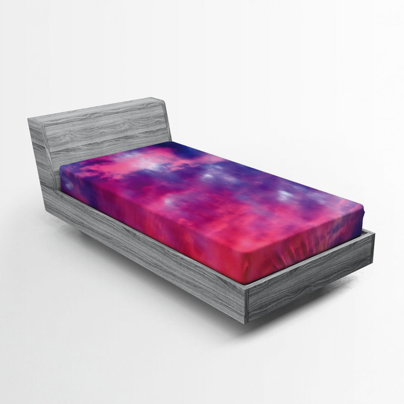 Microfiber Abstract Fitted Sheet, Twin Fitted Sheet