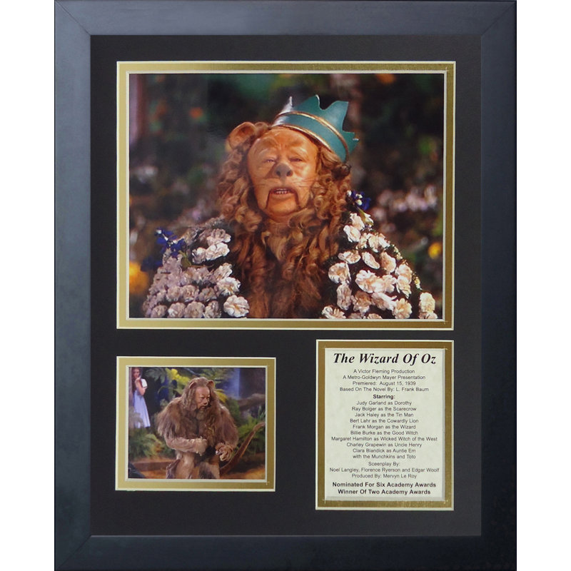 Memorabili encadrée-lion Wizard of Oz
