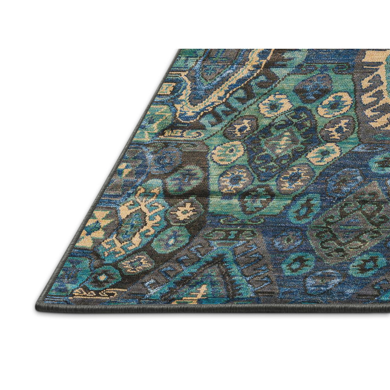 Abstract Indoor Rug, Rectangle 2' x 4'
