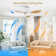 47-Inch White Ceiling Fan With Remote, 3-Color LED & Reversible DC Motor
