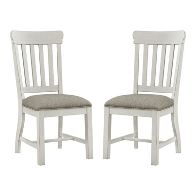 Chaise de salle à manger à dossier à lattes Isamu