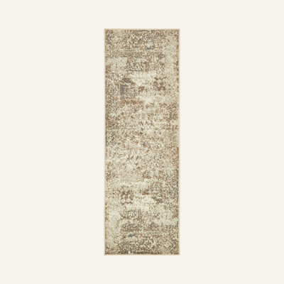 Tapis crème à motif abstrait Tobitha