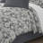 Indali Mocha/Charcoal Standard Cotton 2 Piece Duvet Cover Set-73813255