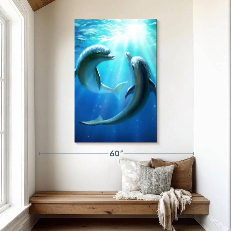 «Brampt Dolphin Best Friends», H 48 po x l 32 po