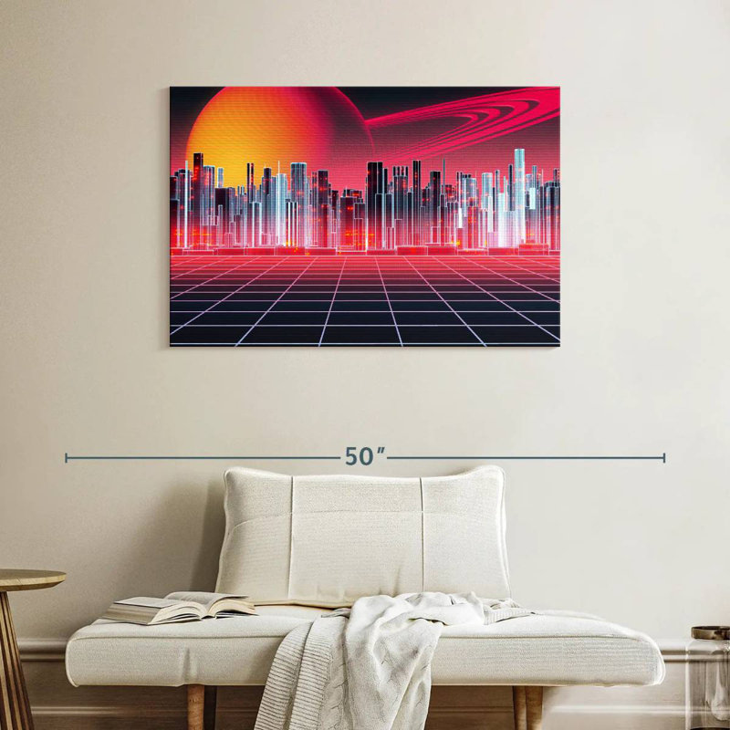 Kelan Digital Metropolitan, 26" H x 39" W
