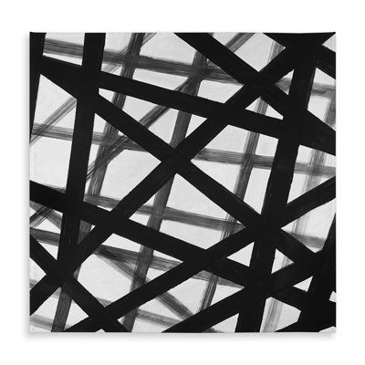 Abstract Bold Lines Tablecloth | Contemporary Indoor Outdoor Decor