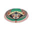 Wool Abstract Area Rug in Green/Orange/Black-57906926