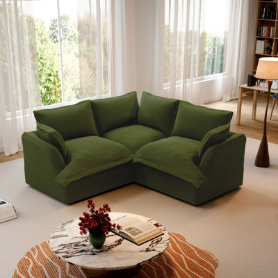 Cloud Sofa Comfy Down Filled Cushions Sofa for ILiving Room