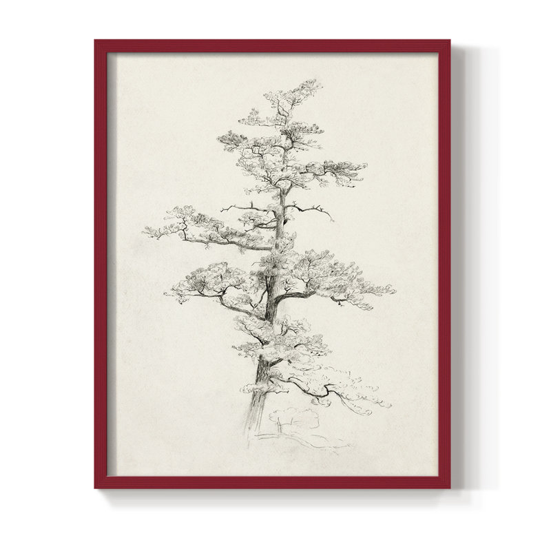 Reproduction encadrée rétro XC - bois massif, Rouge, H 15 po x l 12 po
