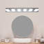 Miroir à DEL moderne à 6 lampes - brouillard, pour salle de bain et tables de maquillage-1198894736
