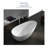 Studio Marisol 58.2656'' x 28.7343'' Soaking Resin Stone Bathtub with Faucet