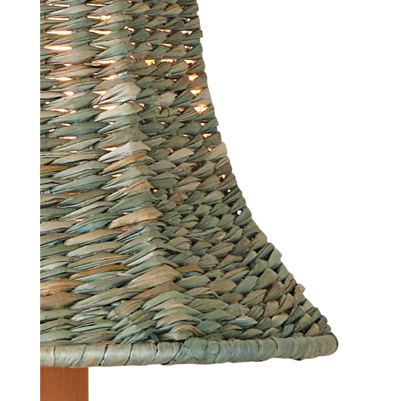 Bell Whitewashed Chandelier Shade, Teal