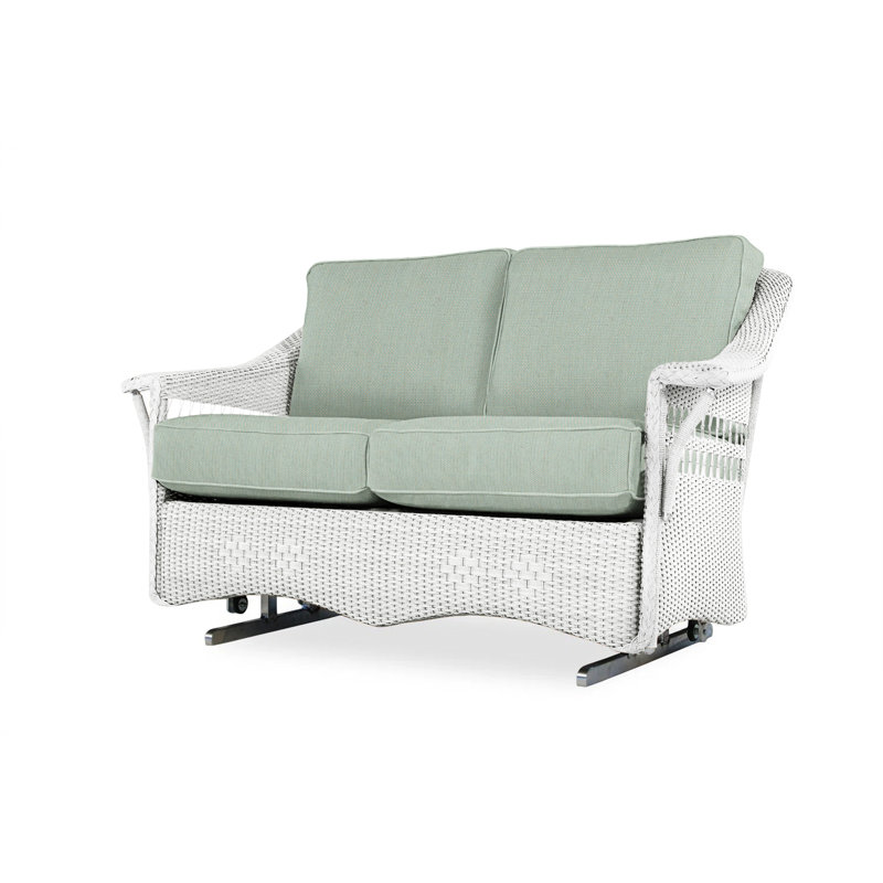 Nantucket Outdoor 2 - Seat Loveseat, White, Sailcloth Salt