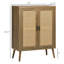 Buffet avec portes en rotin