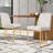 Khaleed 19'' H Linen Upholstered Metal Side Chair-1167421995-1167421996