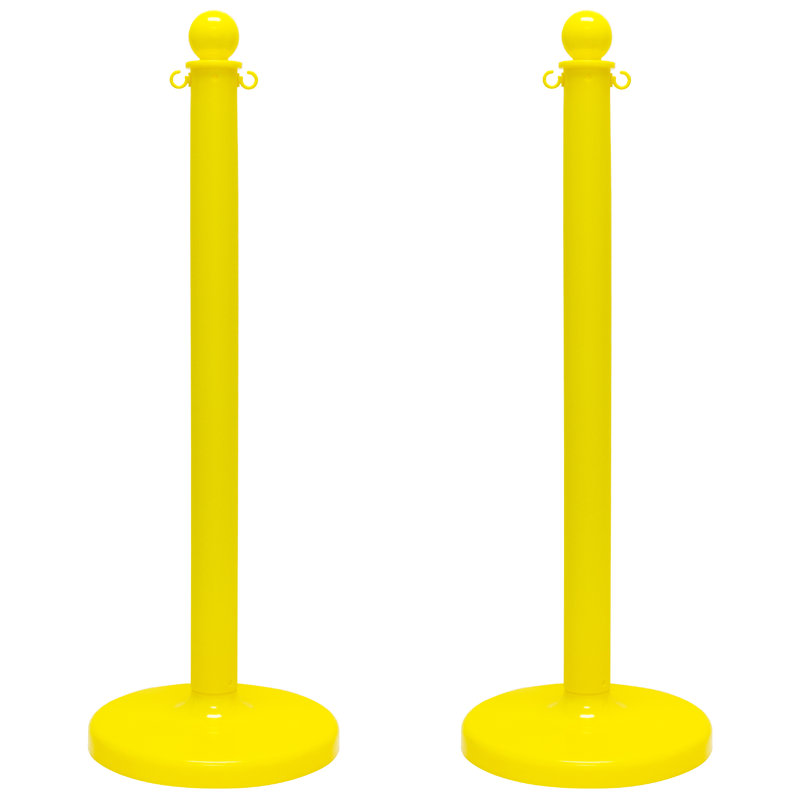 Poteau en stanchion, Jaune