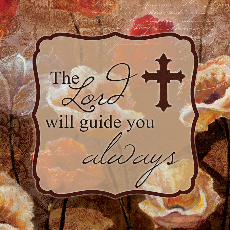 Lord Will Guide You 2 - Wrapped Canvas Print, 76cm H x 76cm W x 3.8cm D