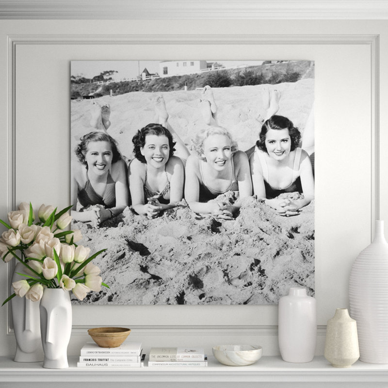 Beach Day! Print, Aluminum, 46" H x 46" W x 1" D