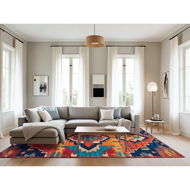 Tapis gris Tabriz lavable à la machine, Rectangle 6 pi x 9 pi