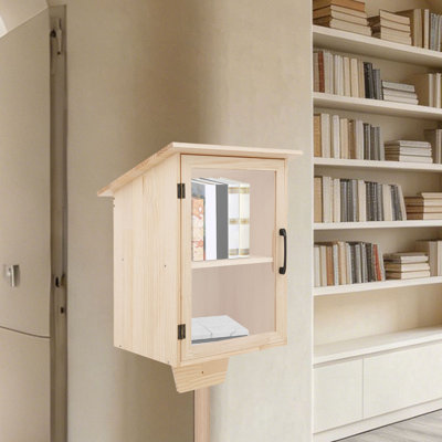 Petite armoire à livres en bois
