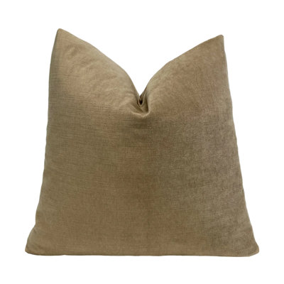 Solid Velvet Throw Pillow Cover