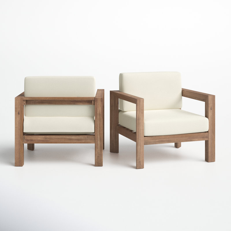 Kesia Acacia Outdoor Lounge Chair
