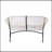 CONDESSA OUTDOOR PATIO WHITE WICKER LOVESEAT-20005220