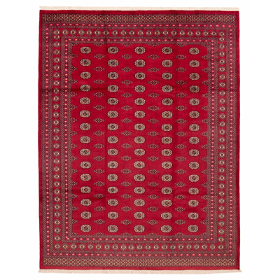 Tapis rouge Finha Peshawar Bokhara 8 pi 3 po x 10 pi 9 po