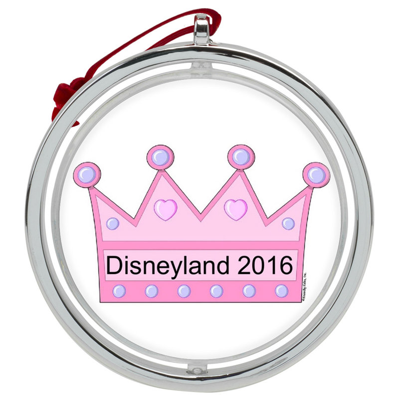 Ornement de Noël personnalisable princesse Crown, Oui