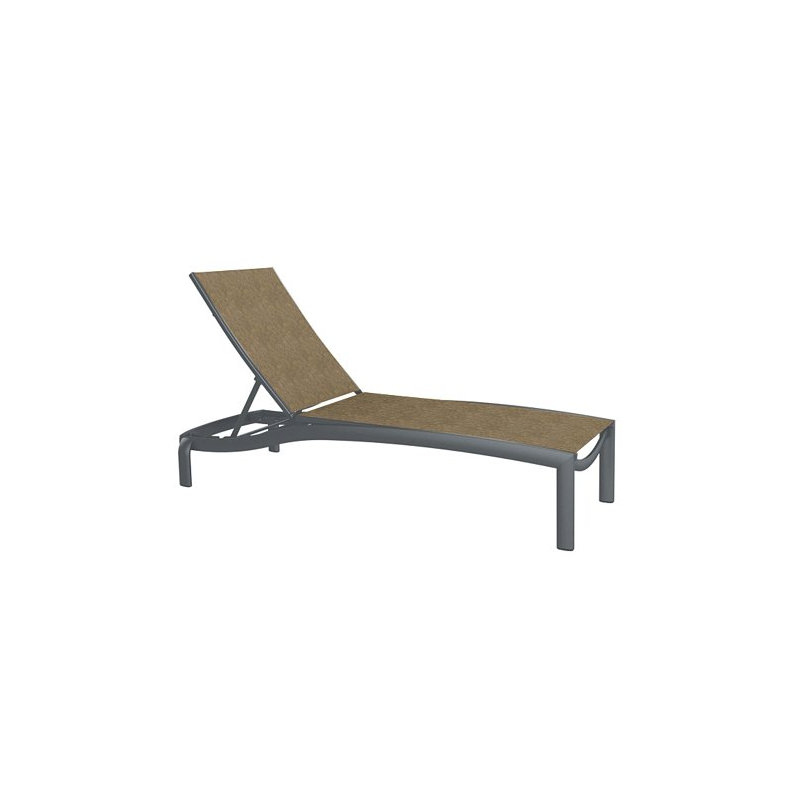 Kor Outdoor Chaise Lounge, Graphite, Bogota