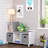 RiverRidge Kids 2pc Fabric Collapsible Storage Cube Organizers with Handles for Playroom Organization-1747185066