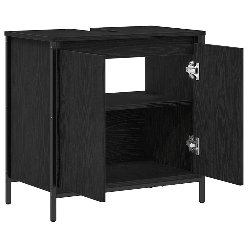 60mm Single Bathroom Vanity with Basin, Black 