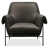 Charcoal Top Grain Leather selected