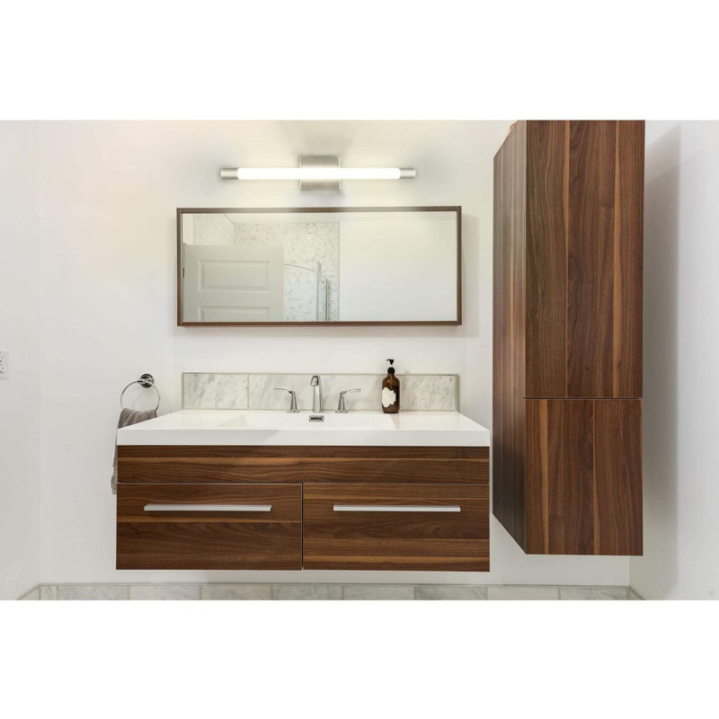 Barre d'éclairage de salle de bain 1 lumière DEL Dusek