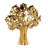 Cole And Grey Ceramic Glossy Tree Decorative Sculpture With Abstract Cutouts-1158589365