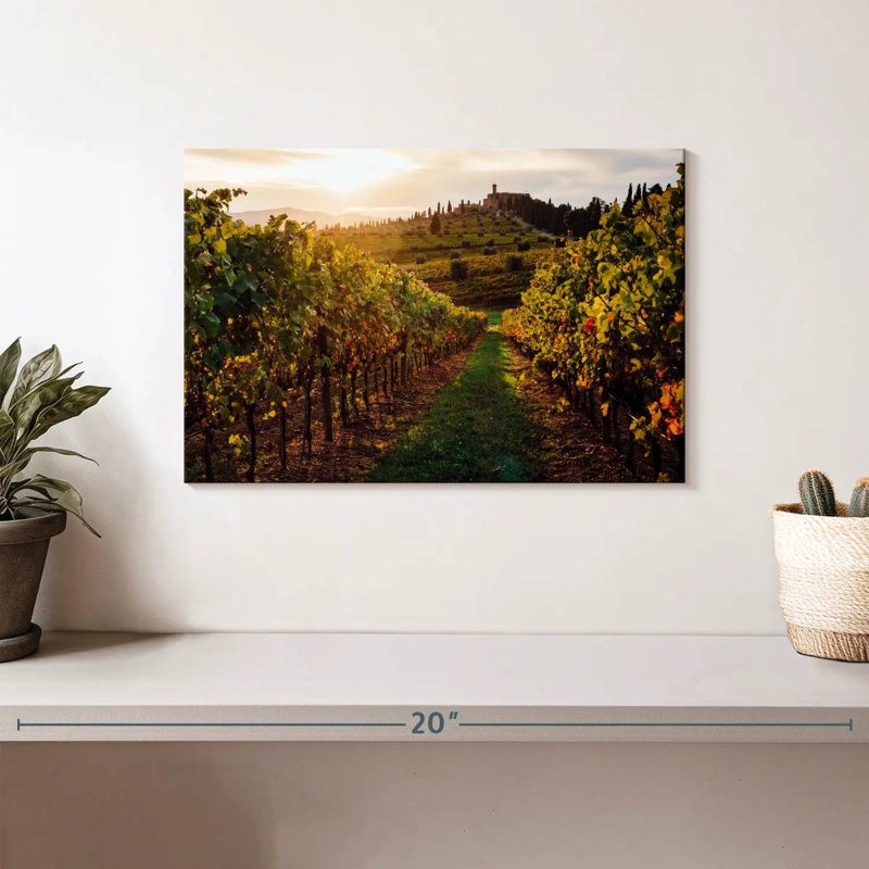 Alvord Tuscan Vineyard Sunset, H 8 po x l 12 po