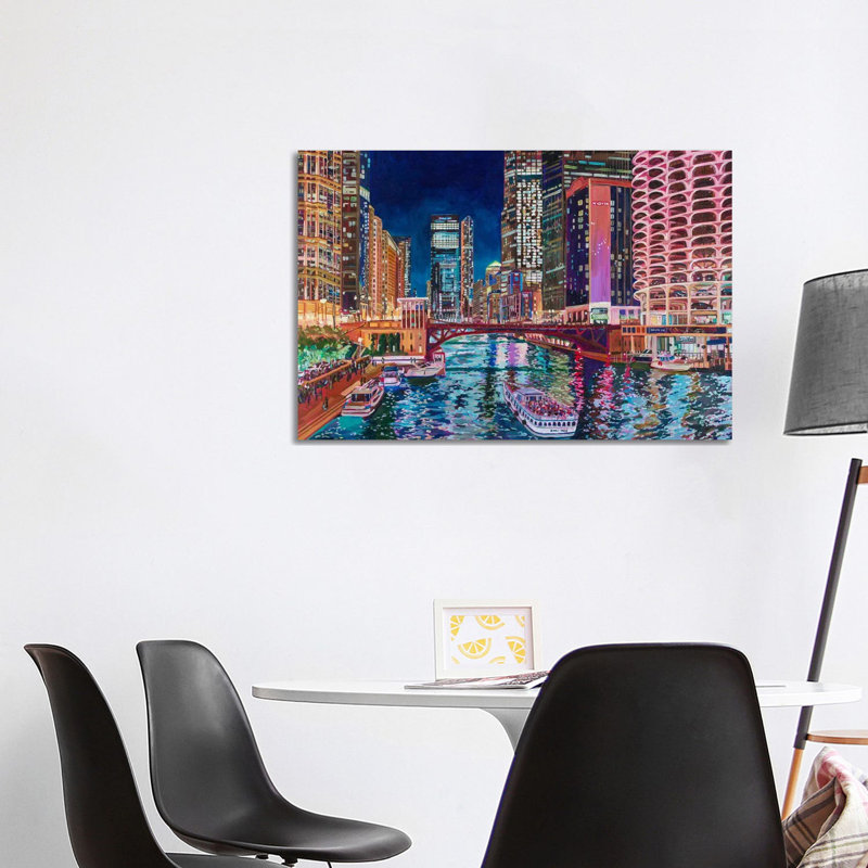Chicago River By Marina One by Heather Nagy - Gallery-Wrapped Canvas Giclée on Canvas, Does Not Apply, Wrapped Canvas