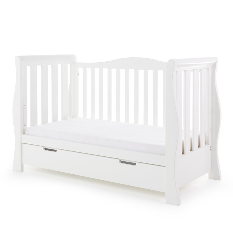 Stamford Luxe Cot Bed with Moisture Management Mattress, White