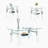 3-Piece Coffee Table,Square Glass Tea Table-127375206