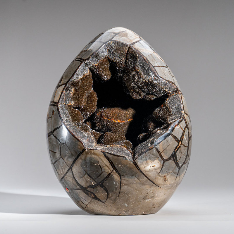 Polished Septarian Druzy Geode Egg from Madagascar (30 Lbs)
