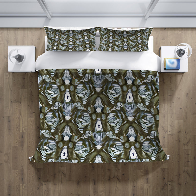 Ensemble de housse de couette , Housse de couette simple + 1 taie décorative pour