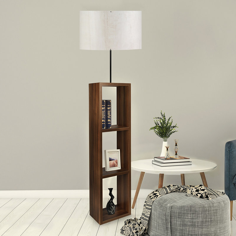 Lampe sur pied colonne 55 po Gavrosh, Blanc