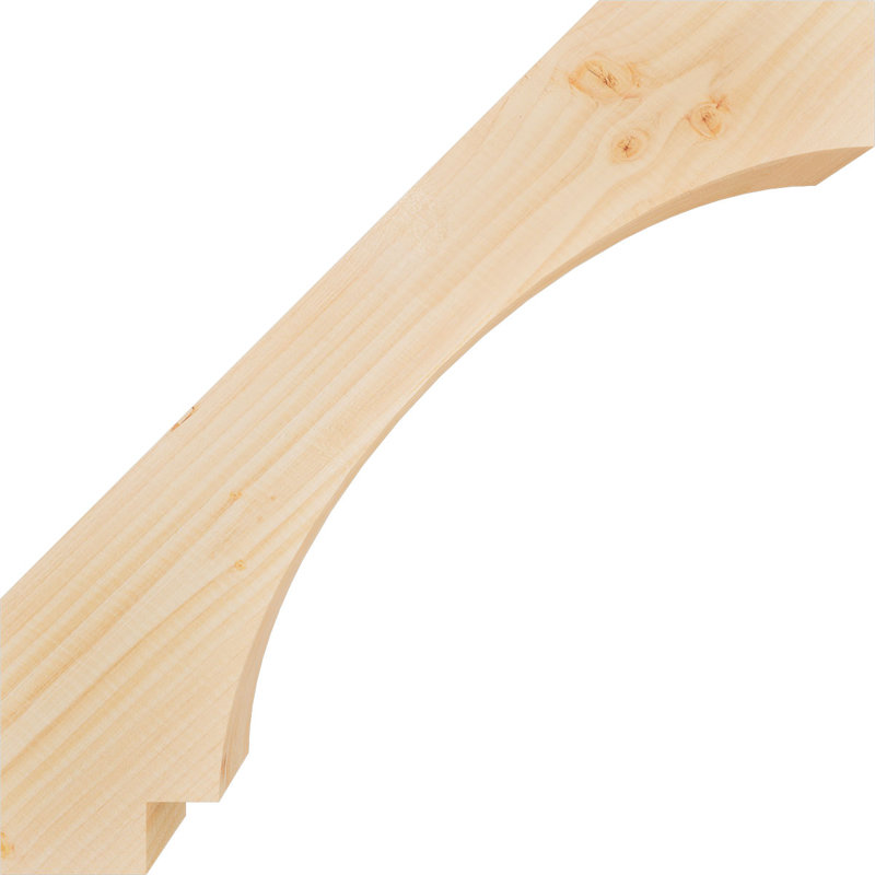 Attelle impériale du genou, Sapin de Douglas, Lisse, H 22 po x l 3,5 po x P 22 po