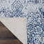 Tapis ivoire / bleu marine à motif abstrait Basham-35258323